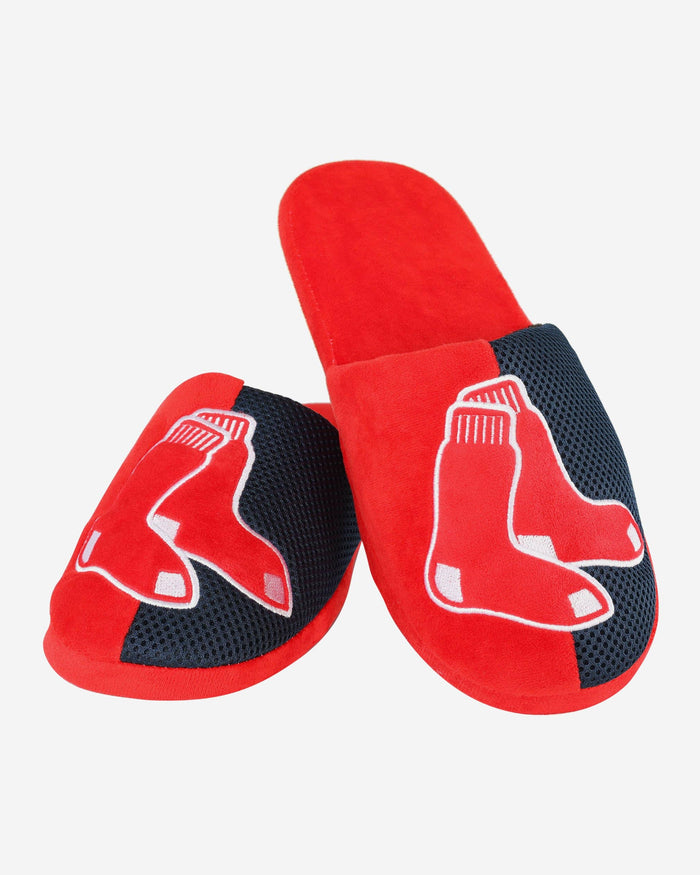 Boston Red Sox Team Logo Staycation Slipper FOCO - FOCO.com