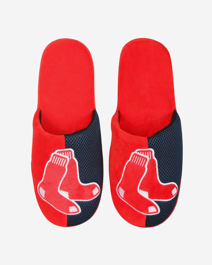Boston Red Sox Team Logo Staycation Slipper FOCO - FOCO.com
