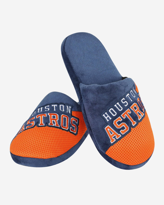 Houston Astros Team Logo Staycation Slipper FOCO - FOCO.com