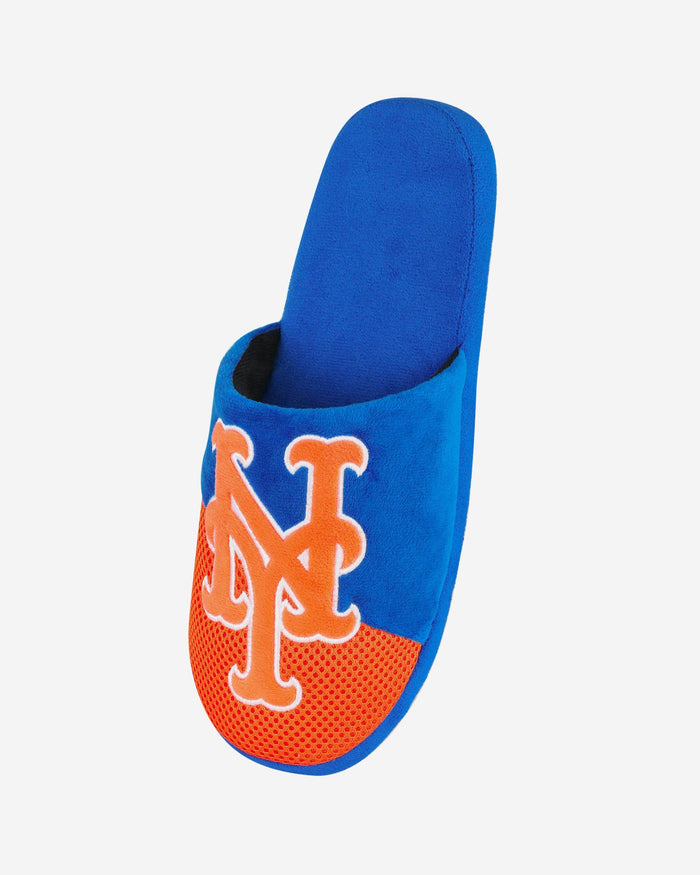 New York Mets Team Logo Staycation Slipper FOCO - FOCO.com