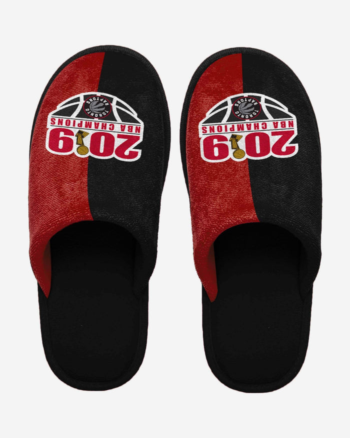 Toronto Raptors 2019 NBA Champions Colorblock Slide Slipper FOCO - FOCO.com