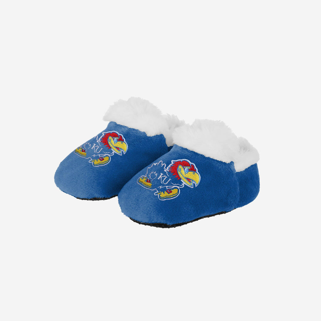 Kansas Jayhawks Logo Baby Bootie Slipper FOCO 0-3 mo - FOCO.com