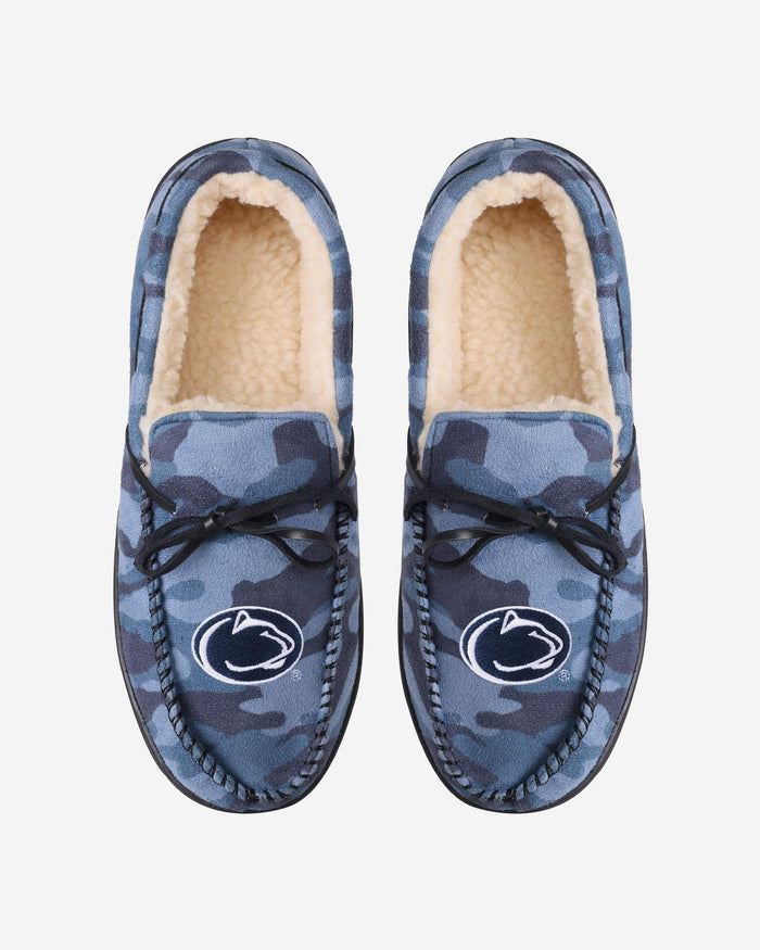 Penn State Nittany Lions Printed Camo Moccasin Slipper FOCO - FOCO.com