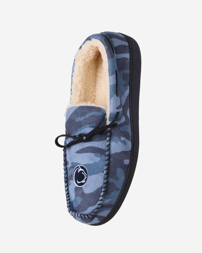 Penn State Nittany Lions Printed Camo Moccasin Slipper FOCO - FOCO.com