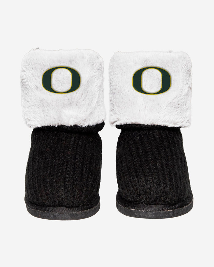 Oregon Ducks Knit High End Button Boot Slipper FOCO - FOCO.com