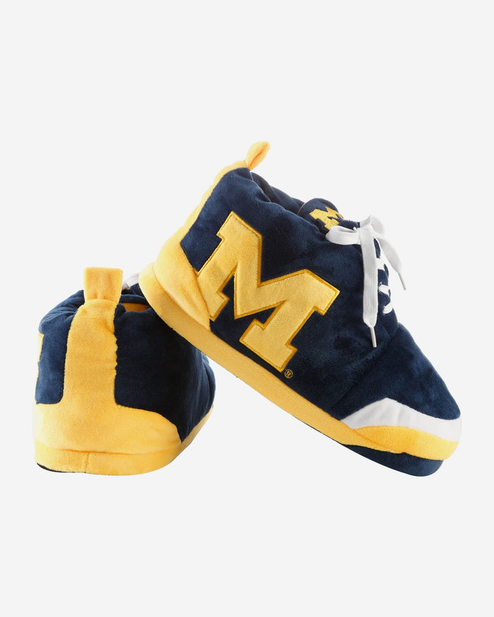 Michigan Wolverines Plush Sneaker Slipper FOCO - FOCO.com