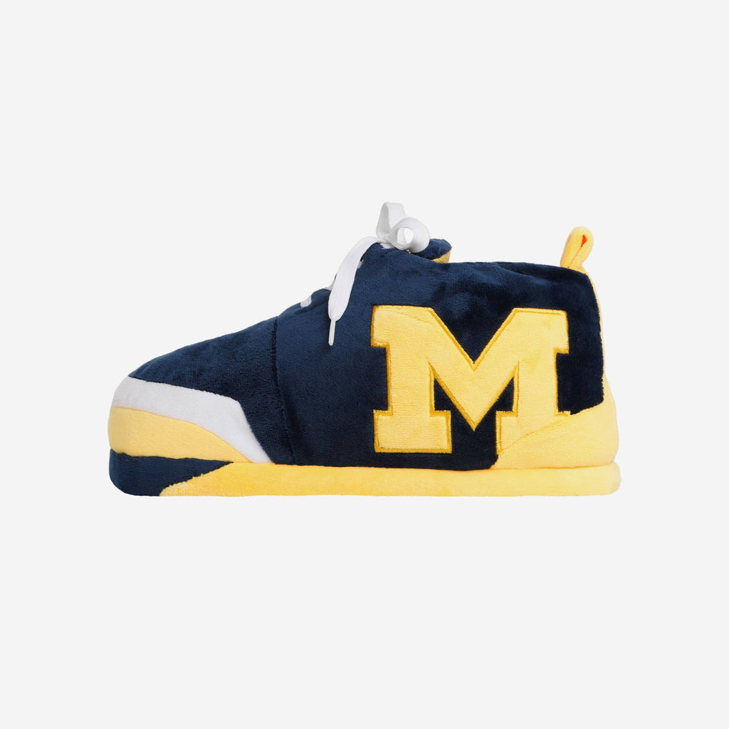 Michigan Wolverines Plush Sneaker Slipper FOCO S - FOCO.com