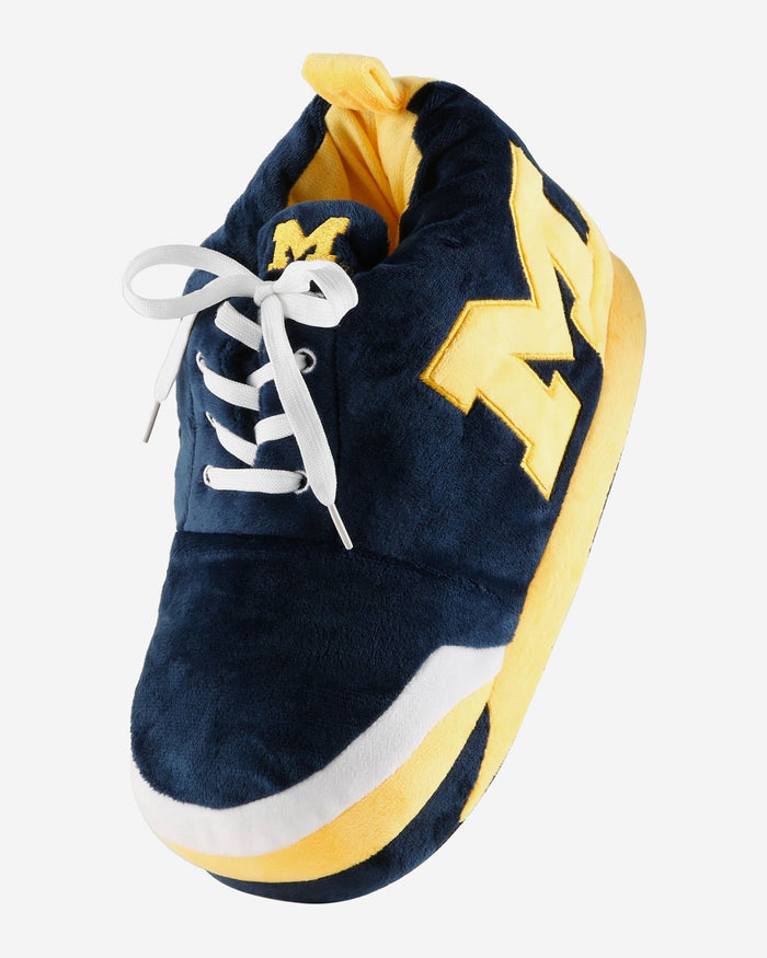 Michigan Wolverines Plush Sneaker Slipper FOCO - FOCO.com
