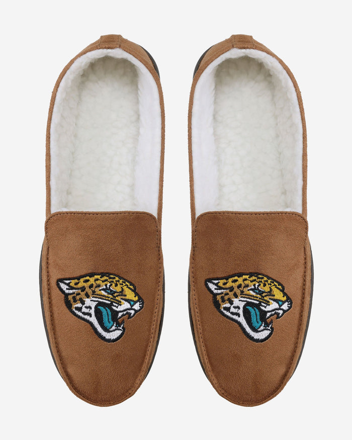 Jacksonville Jaguars Beige Moccasin Slipper FOCO - FOCO.com
