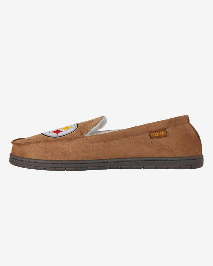 Pittsburgh Steelers Beige Moccasin Slipper FOCO S - FOCO.com