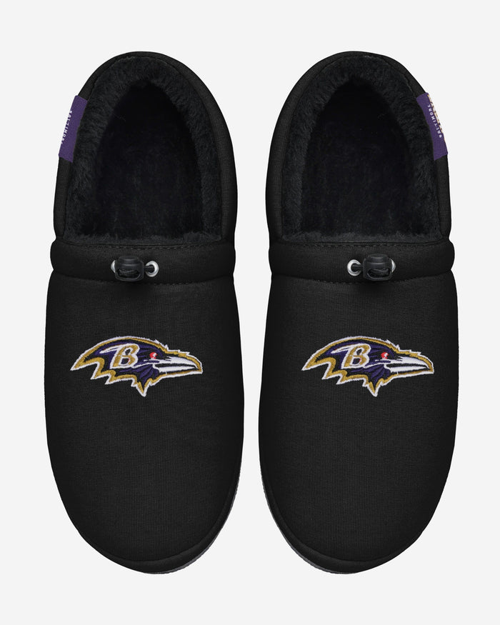 Baltimore Ravens Big Logo Athletic Moccasin Slipper FOCO - FOCO.com