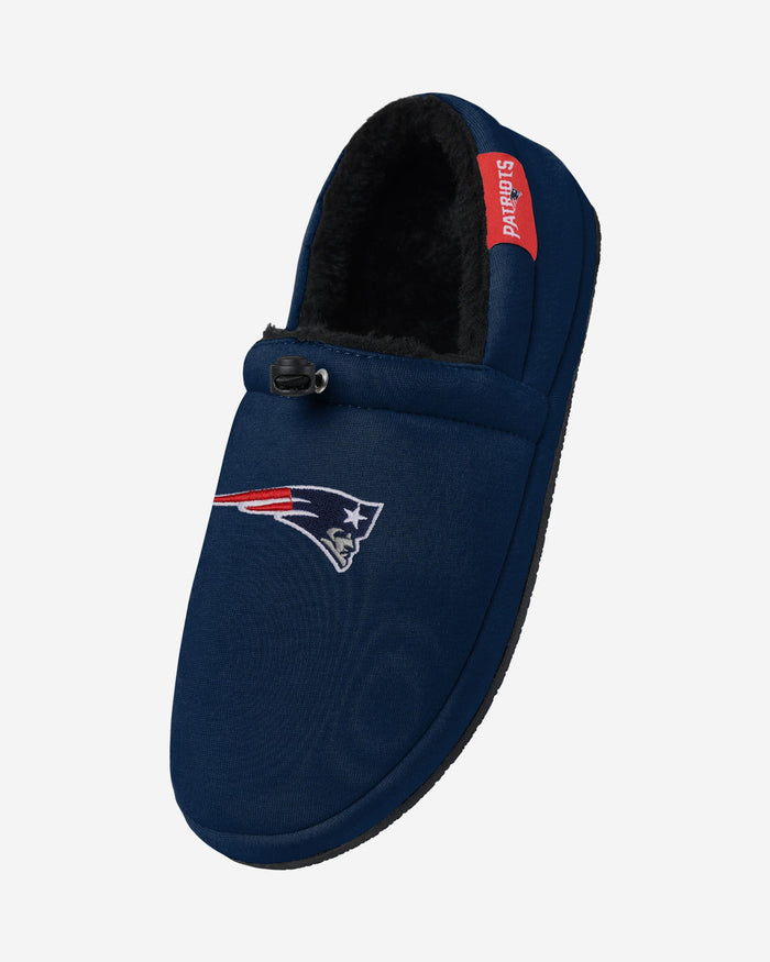 New England Patriots Big Logo Athletic Moccasin Slipper FOCO - FOCO.com