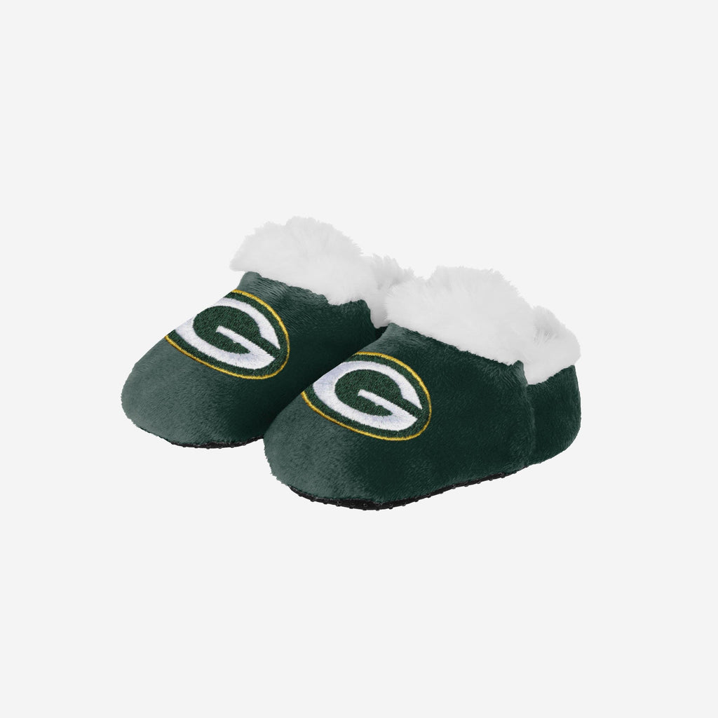 Green Bay Packers Logo Baby Bootie Slipper FOCO 0-3 mo - FOCO.com
