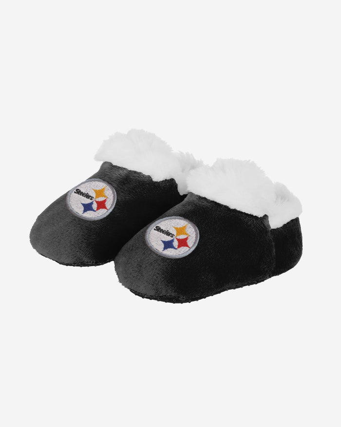 Pittsburgh Steelers Logo Baby Bootie Slipper FOCO 0-3 mo - FOCO.com
