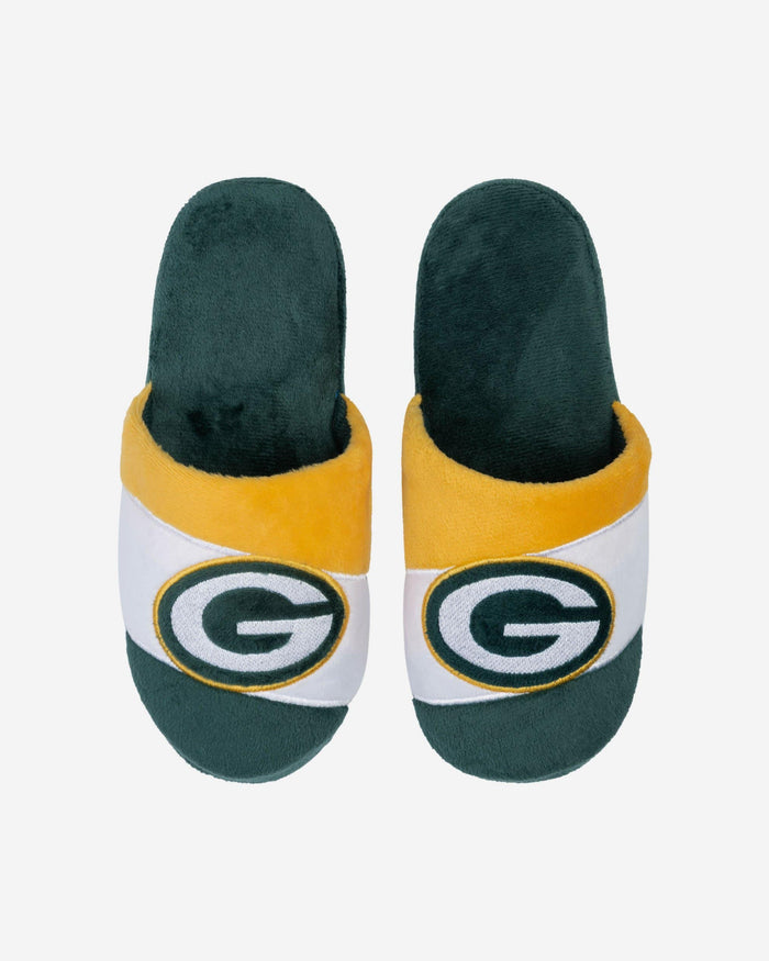 Green Bay Packers Youth Colorblock Slide Slipper FOCO S - FOCO.com