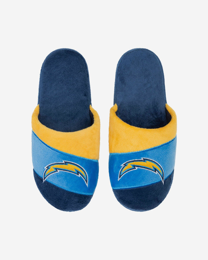 Los Angeles Chargers Youth Colorblock Slide Slipper FOCO S - FOCO.com