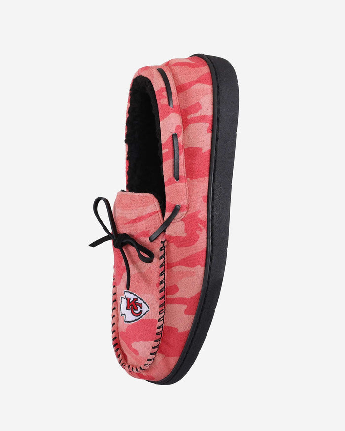 Kansas City Chiefs Printed Camo Moccasin Slipper FOCO - FOCO.com