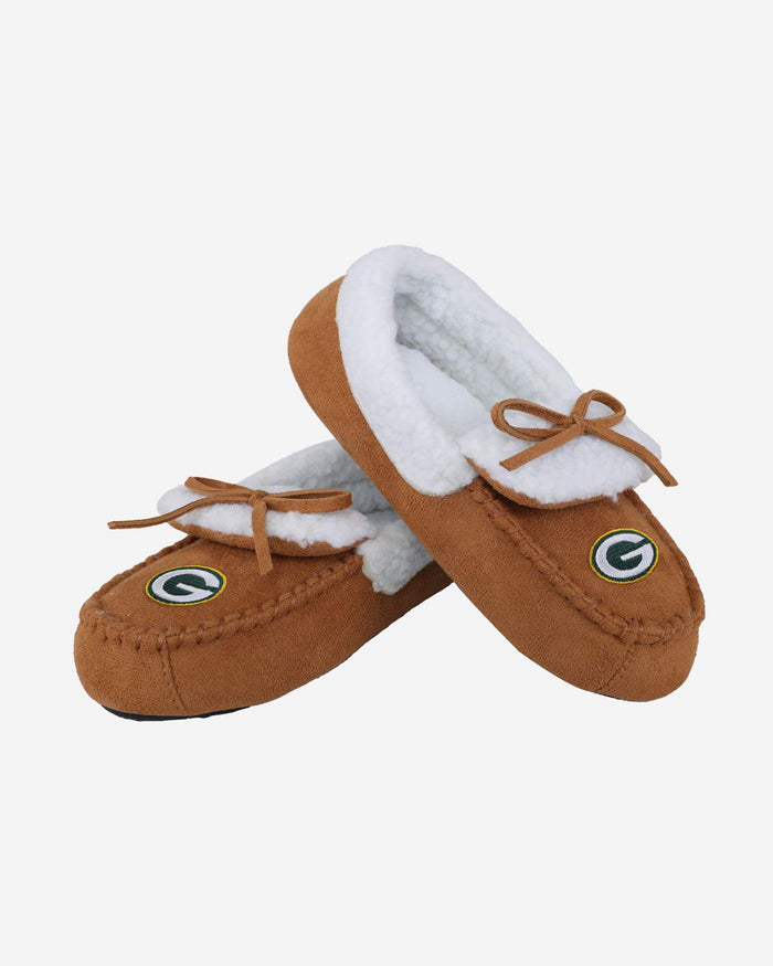Green Bay Packers Youth Moccasin Slipper FOCO - FOCO.com