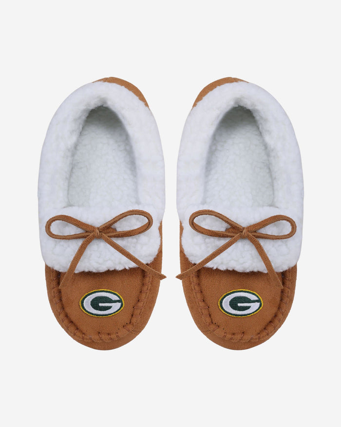 Green Bay Packers Youth Moccasin Slipper FOCO S - FOCO.com