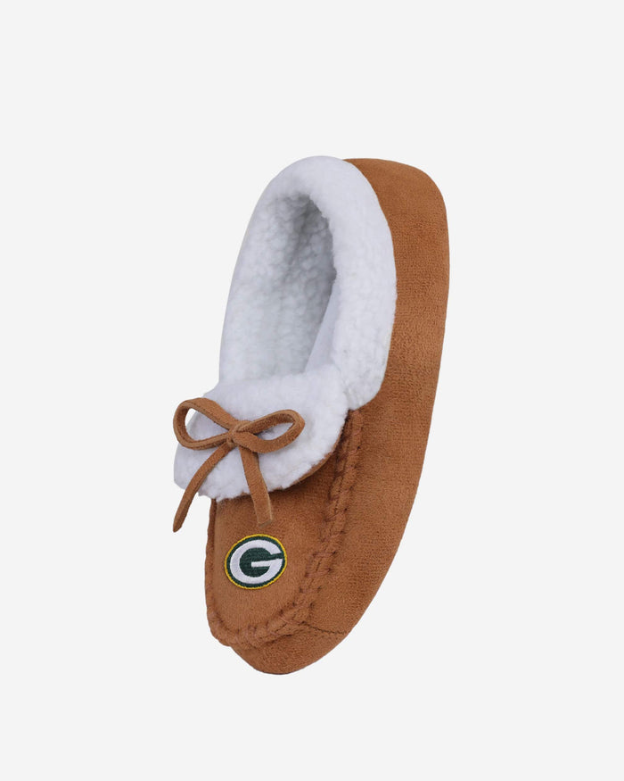 Green Bay Packers Youth Moccasin Slipper FOCO - FOCO.com