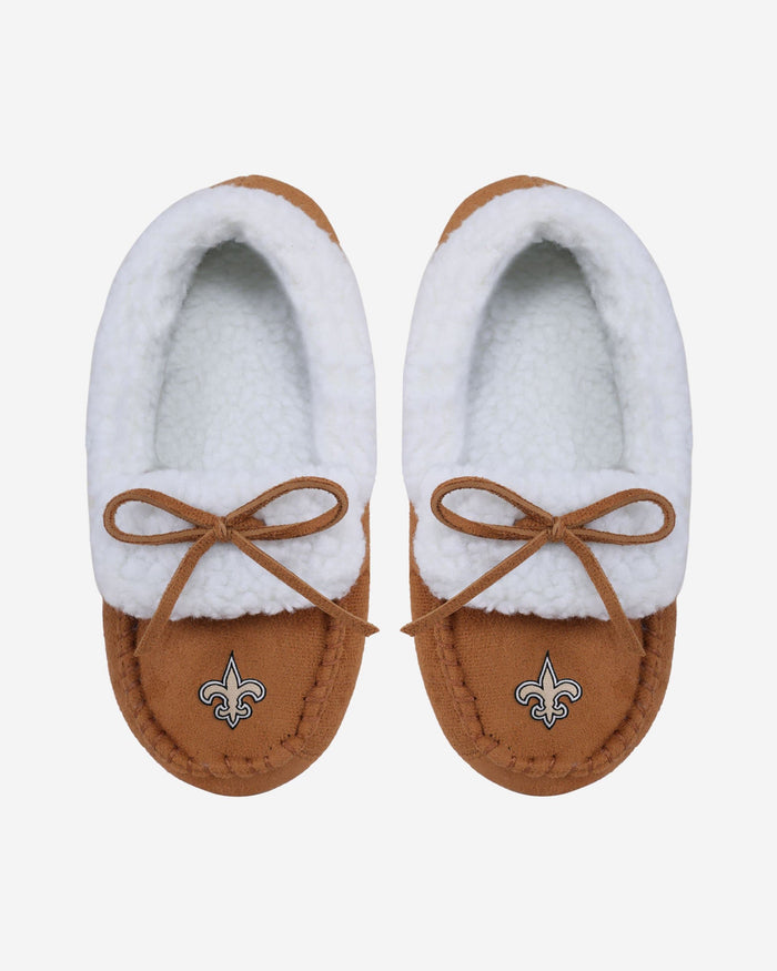 New Orleans Saints Youth Moccasin Slipper FOCO S - FOCO.com