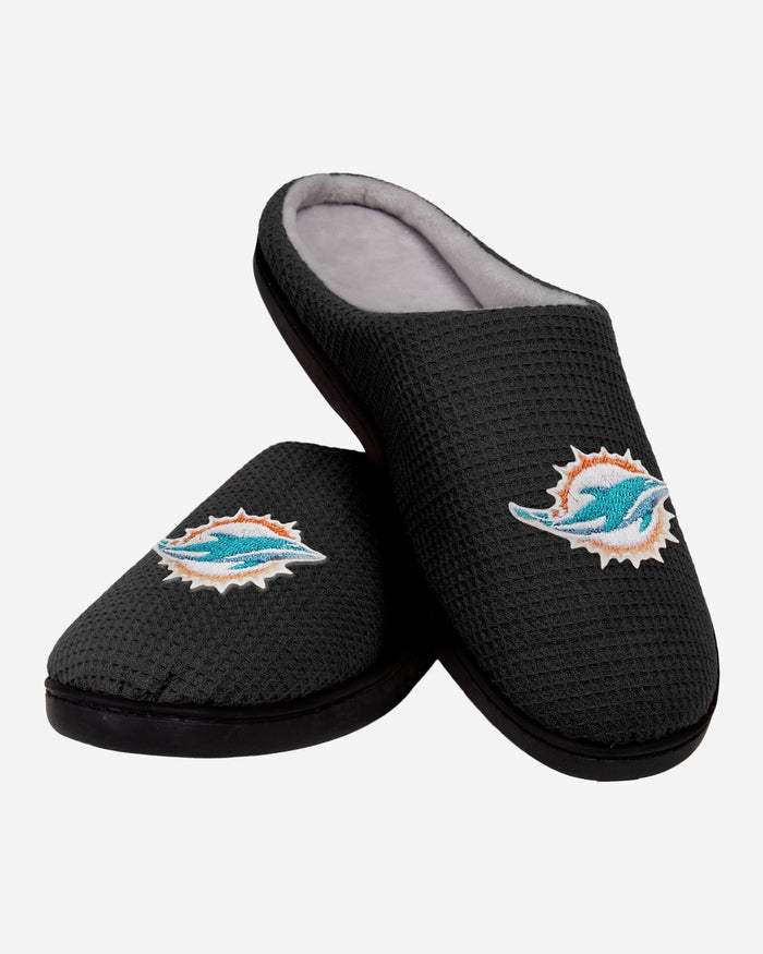Miami Dolphins Memory Foam Slide Slipper FOCO - FOCO.com