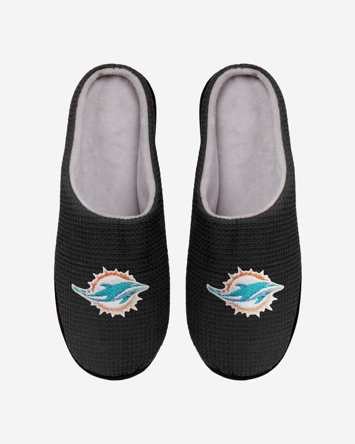 Miami Dolphins Memory Foam Slide Slipper FOCO S - FOCO.com