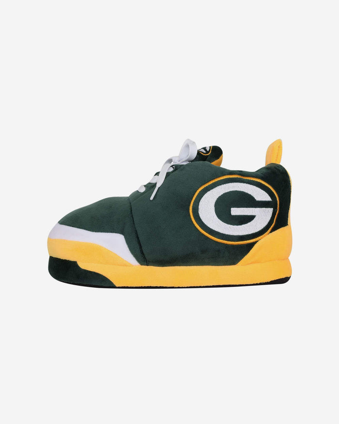 Green Bay Packers Youth Plush Sneaker Slipper FOCO S - FOCO.com