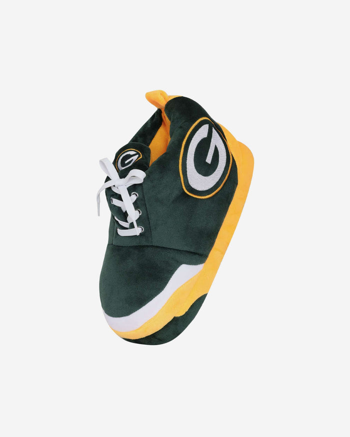 Green Bay Packers Youth Plush Sneaker Slipper FOCO - FOCO.com