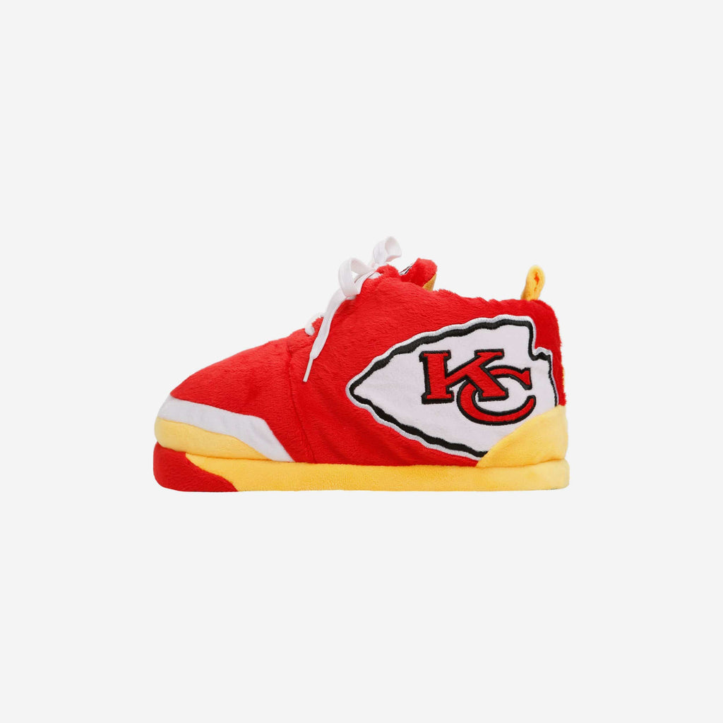 FOCO Men's NFL Team Logo Plush Oversized Sneaker Slippers, Las