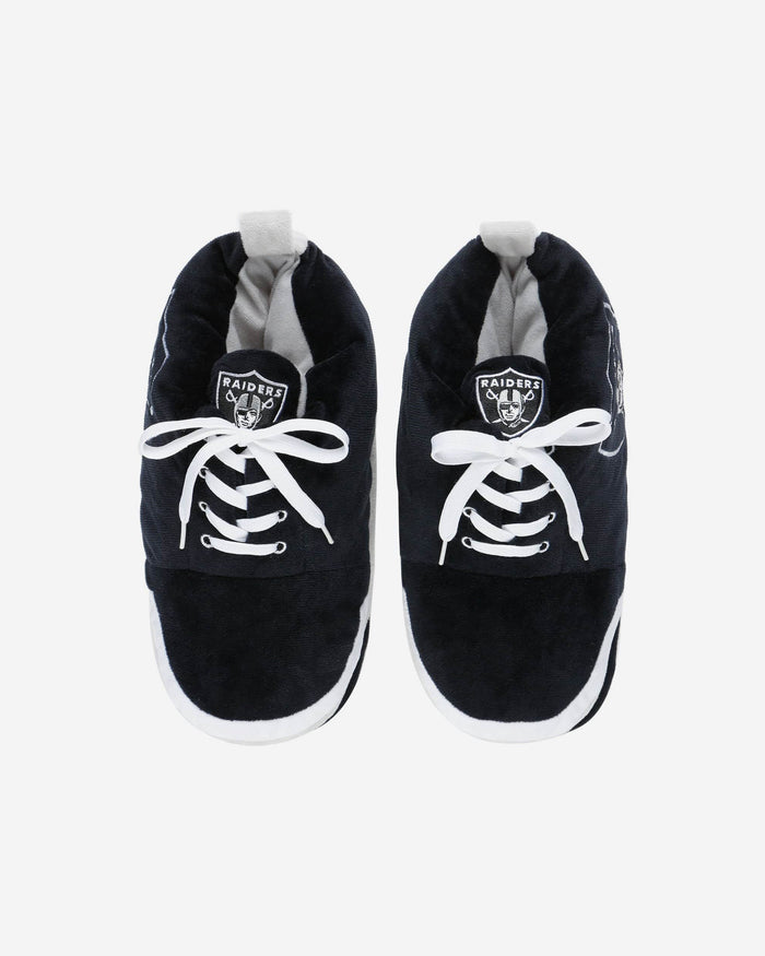 Las Vegas Raiders Youth Plush Sneaker Slipper FOCO - FOCO.com