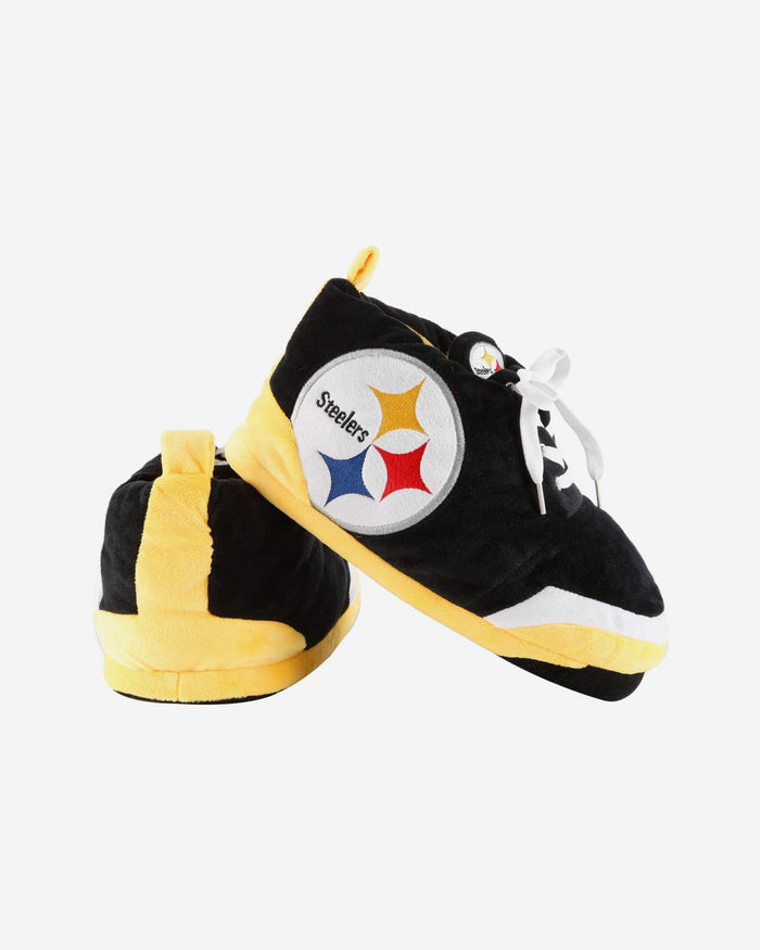 Pittsburgh Steelers Youth Plush Sneaker Slipper FOCO - FOCO.com