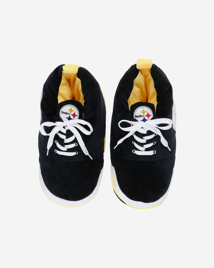 Pittsburgh Steelers Youth Plush Sneaker Slipper FOCO - FOCO.com