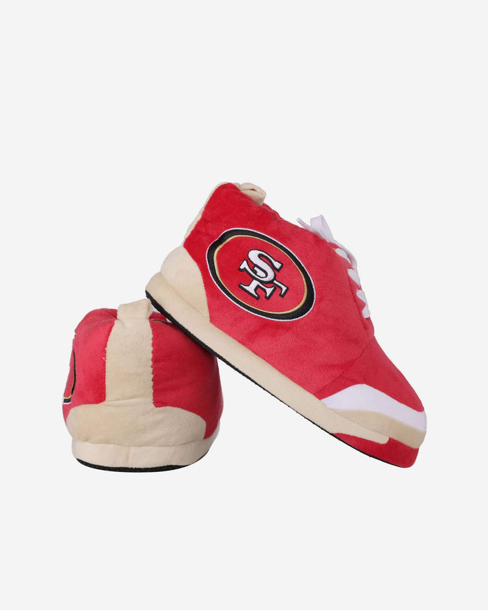 San Francisco 49ers Youth Plush Sneaker Slipper FOCO - FOCO.com