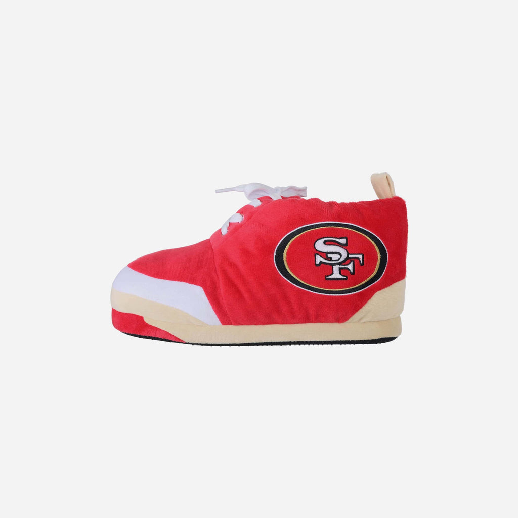 San Francisco 49ers Youth Plush Sneaker Slipper FOCO S - FOCO.com