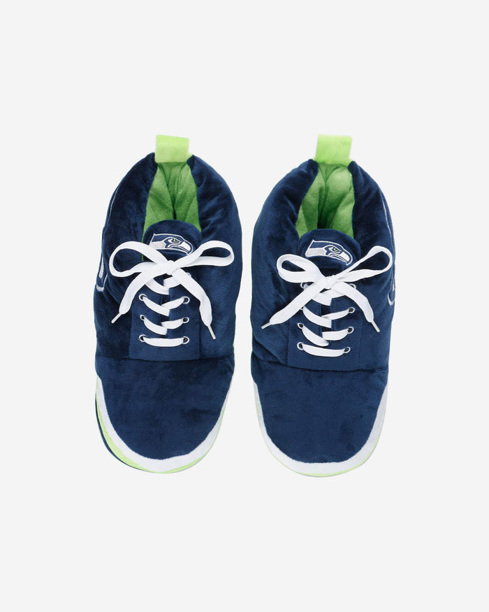 Seattle Seahawks Youth Plush Sneaker Slipper FOCO - FOCO.com