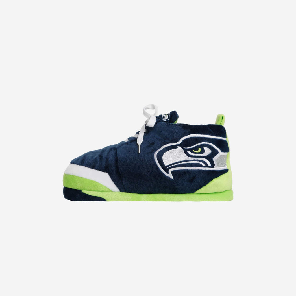 Seattle Seahawks Youth Plush Sneaker Slipper FOCO S - FOCO.com