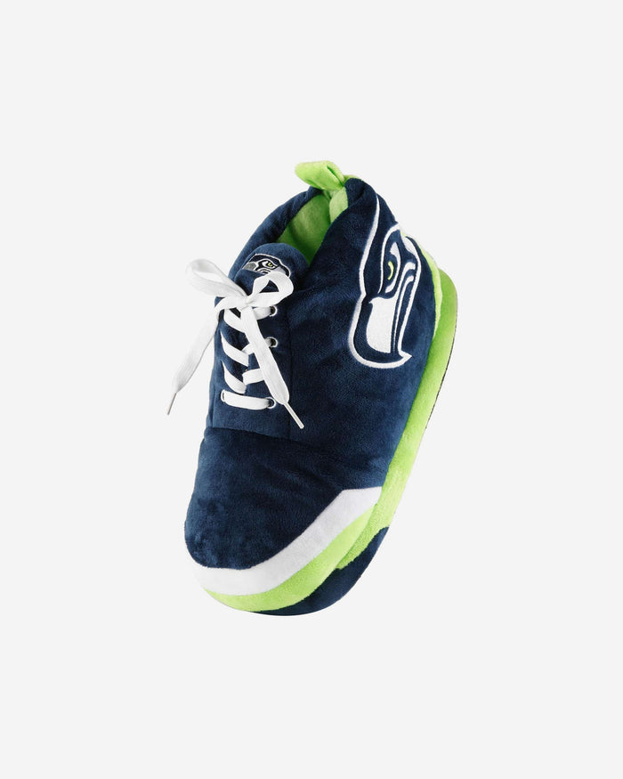 Seattle Seahawks Youth Plush Sneaker Slipper FOCO - FOCO.com