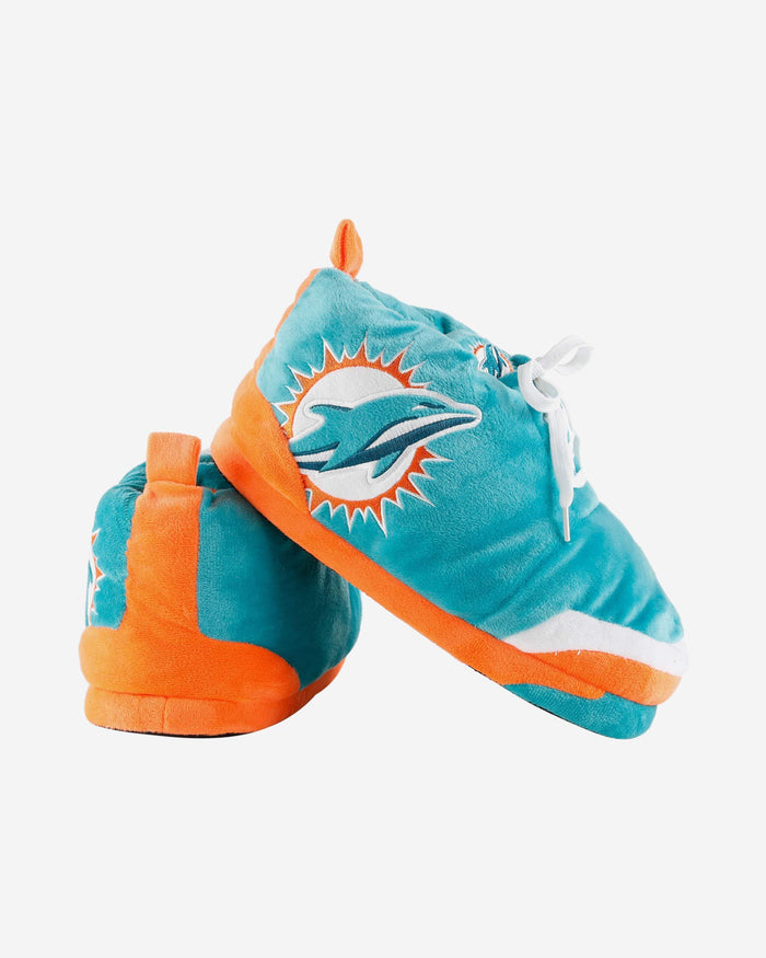 Miami Dolphins Plush Sneaker Slipper FOCO - FOCO.com