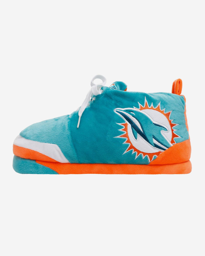 Miami Dolphins Plush Sneaker Slipper FOCO S - FOCO.com