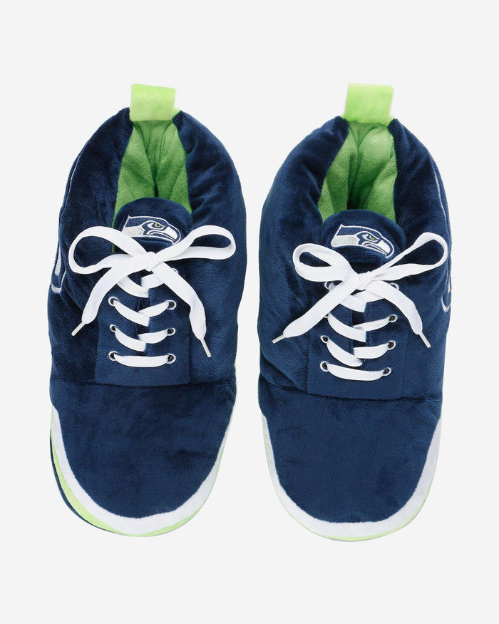 Seattle Seahawks Plush Sneaker Slipper FOCO - FOCO.com