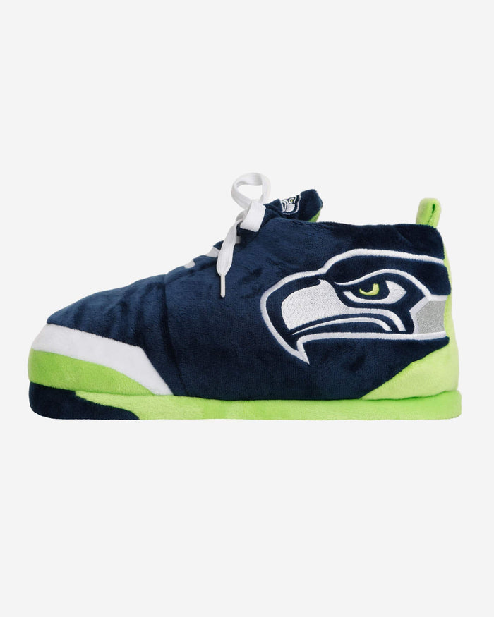 Seattle Seahawks Plush Sneaker Slipper FOCO S - FOCO.com