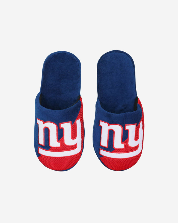 New York Giants Youth Team Logo Staycation Slipper FOCO - FOCO.com