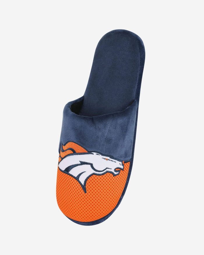 Denver Broncos Team Logo Staycation Slipper FOCO - FOCO.com