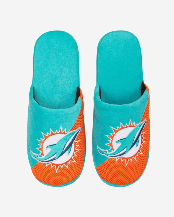 Miami Dolphins Team Logo Staycation Slipper FOCO - FOCO.com