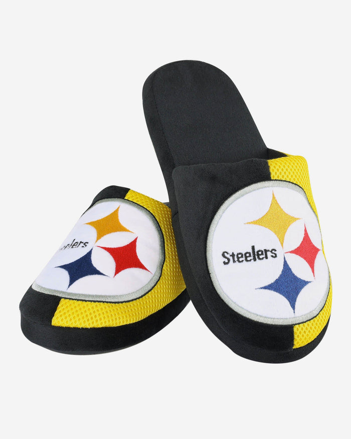 Pittsburgh Steelers Team Logo Staycation Slipper FOCO - FOCO.com