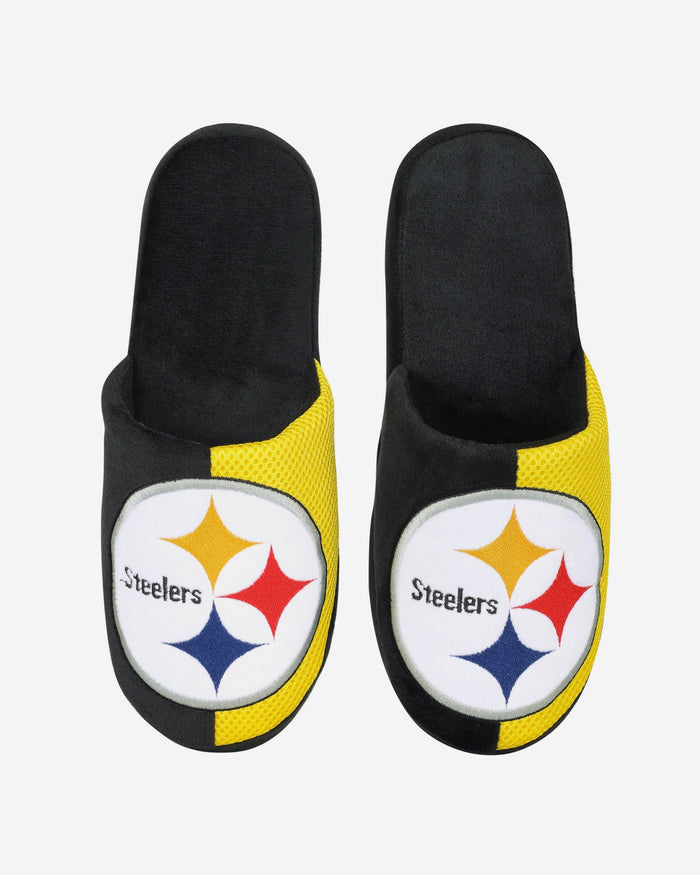 Pittsburgh Steelers Team Logo Staycation Slipper FOCO - FOCO.com