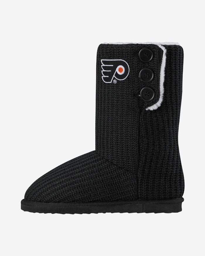 Philadelphia Flyers Knit High End Button Boot Slipper FOCO S - FOCO.com