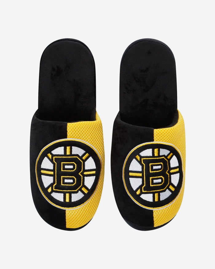 Boston Bruins Team Logo Staycation Slipper FOCO - FOCO.com