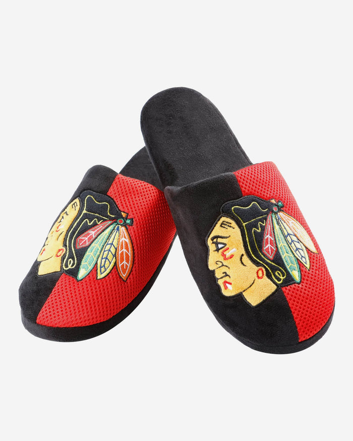 Chicago Blackhawks Team Logo Staycation Slipper FOCO - FOCO.com